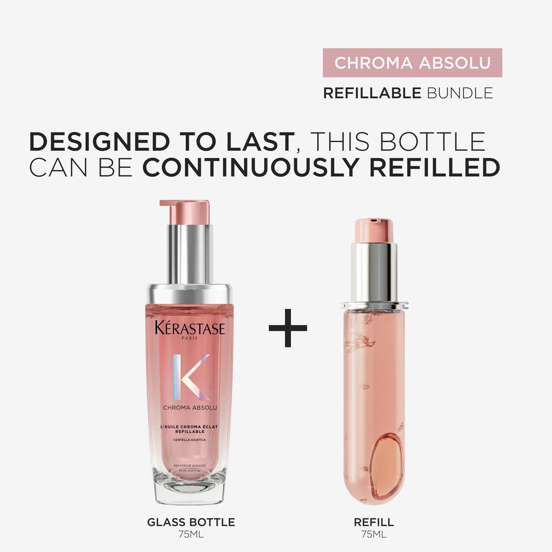 Ulei de păr reîncărcabil Chroma Éclat 75 ml - Kérastase