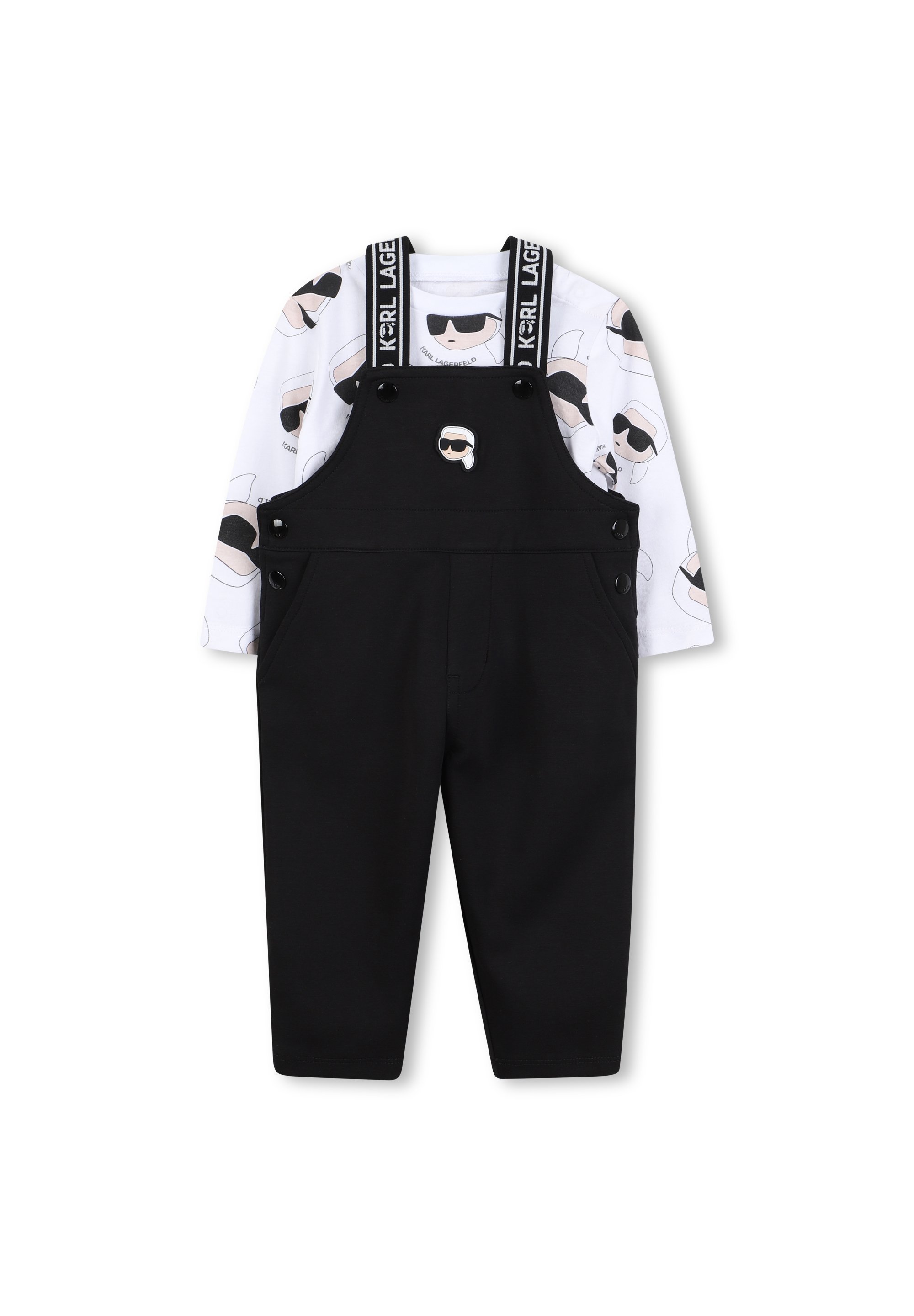 COMPLETO KARL LAGERFELD KIDS - Maglia a maniche lunghe - nera