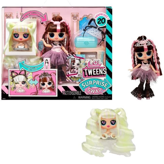LOL Surprise Tweens Surprise Swap Fashion Doll - Bronze - 2 - Blonde Billie - 1 Tweens doll 17cm, 1 mini styling head and accessories