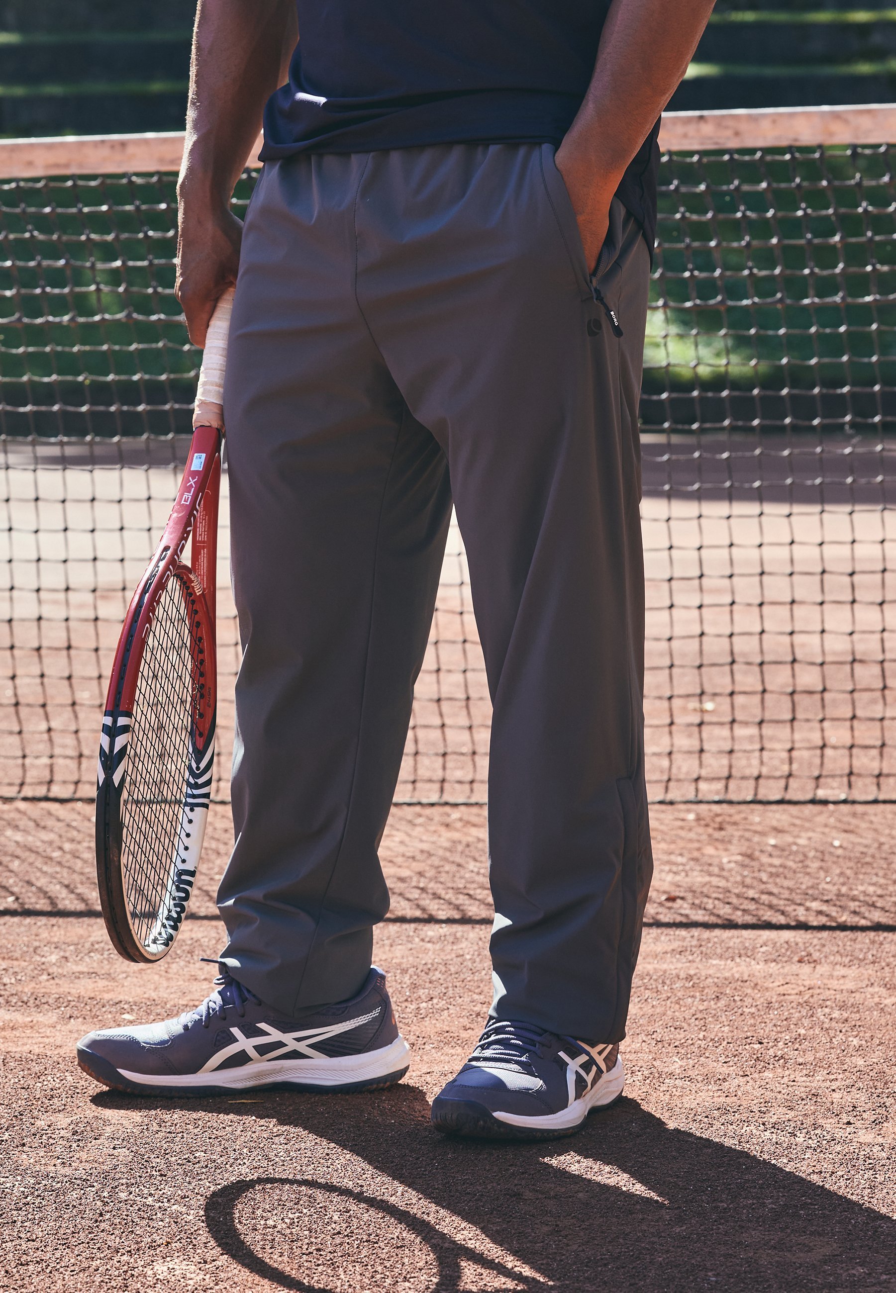 Björn Borg ACE TRACK PANTS - Trainingsbroek - asfalt