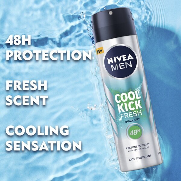 Nivea Men Fresh Kick antiperspirant v spreju 150 ml
