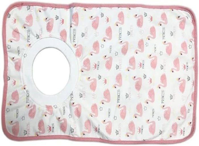 Set mit 2 großen, verstellbaren Baby-Lätzchen, 100 % Baumwolle, bequem und weich, elastischer T-Shirt-Halsausschnitt, für Kinder von 6 bis 48 Monaten