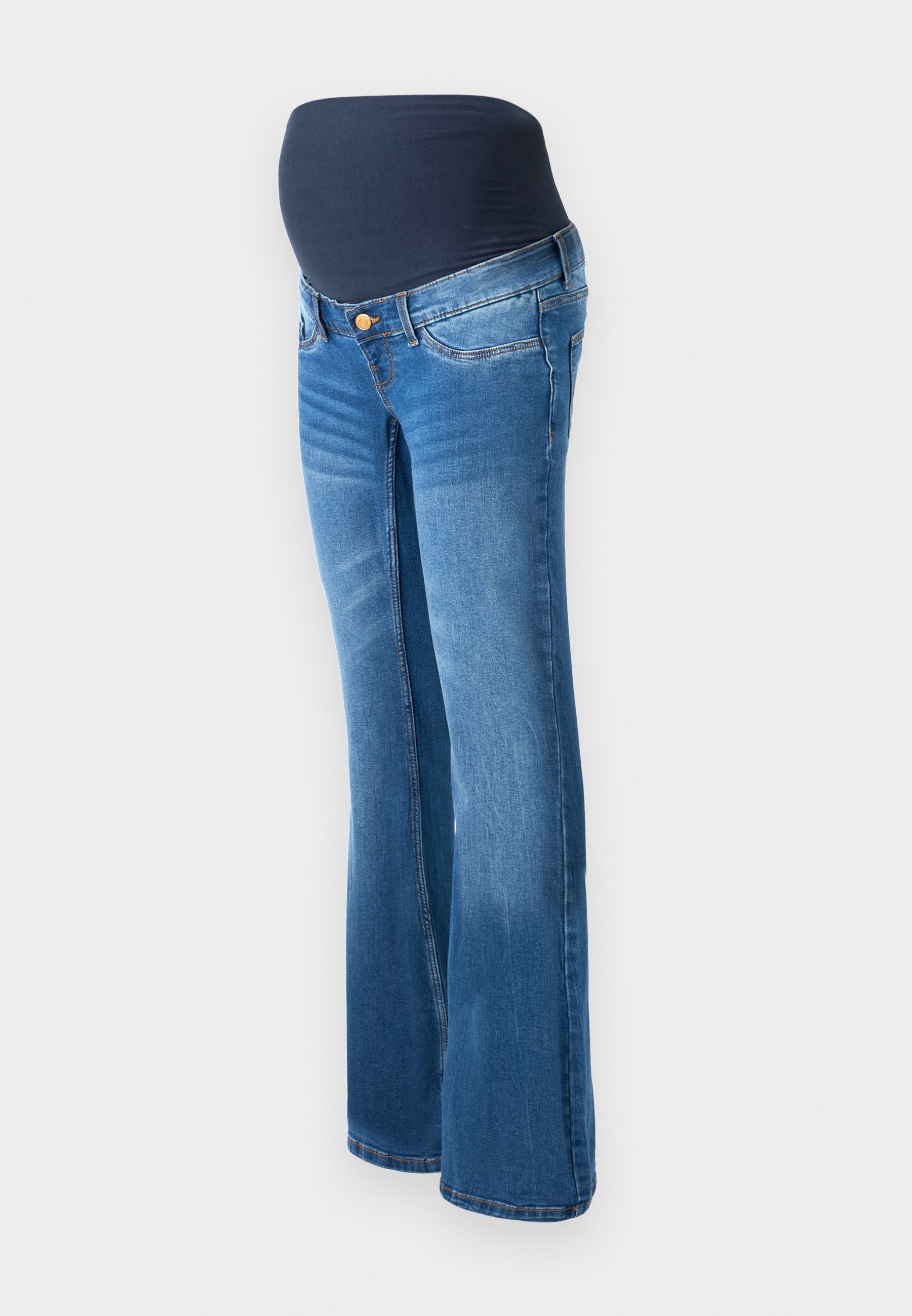 Vero Moda Maternity VMMSIGI FLARED - Uitlopende jeans - middenblauwe denim