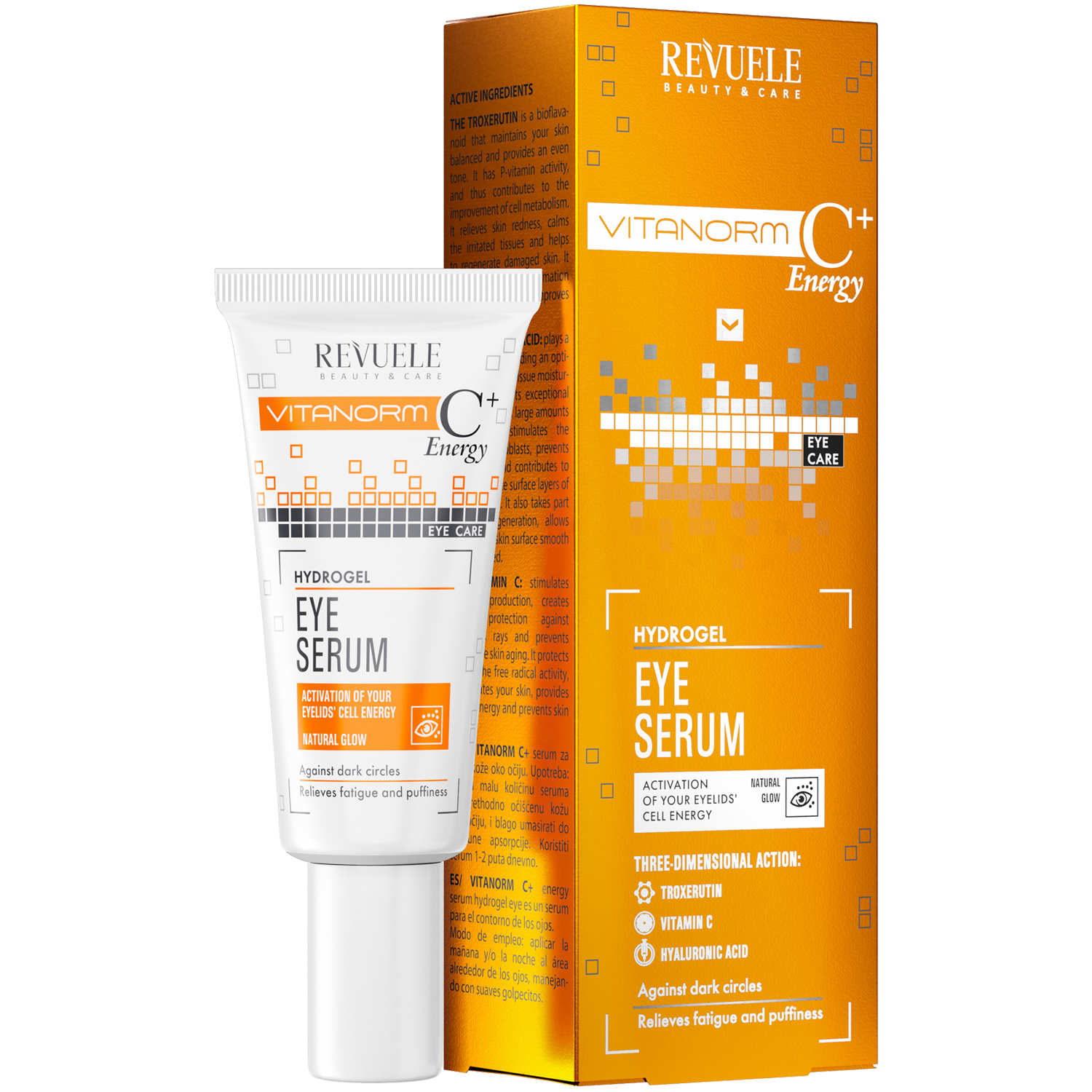 Sérum gel contour des yeux Revuele 25 ml Vitanorm C Énergie