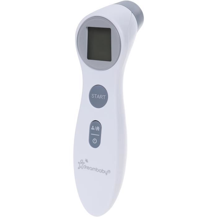 Thermomètre frontal numérique - DREAMBABY - Infrarouge sans contact - Mesure de la température de la fièvre - Pour bébés et adultes