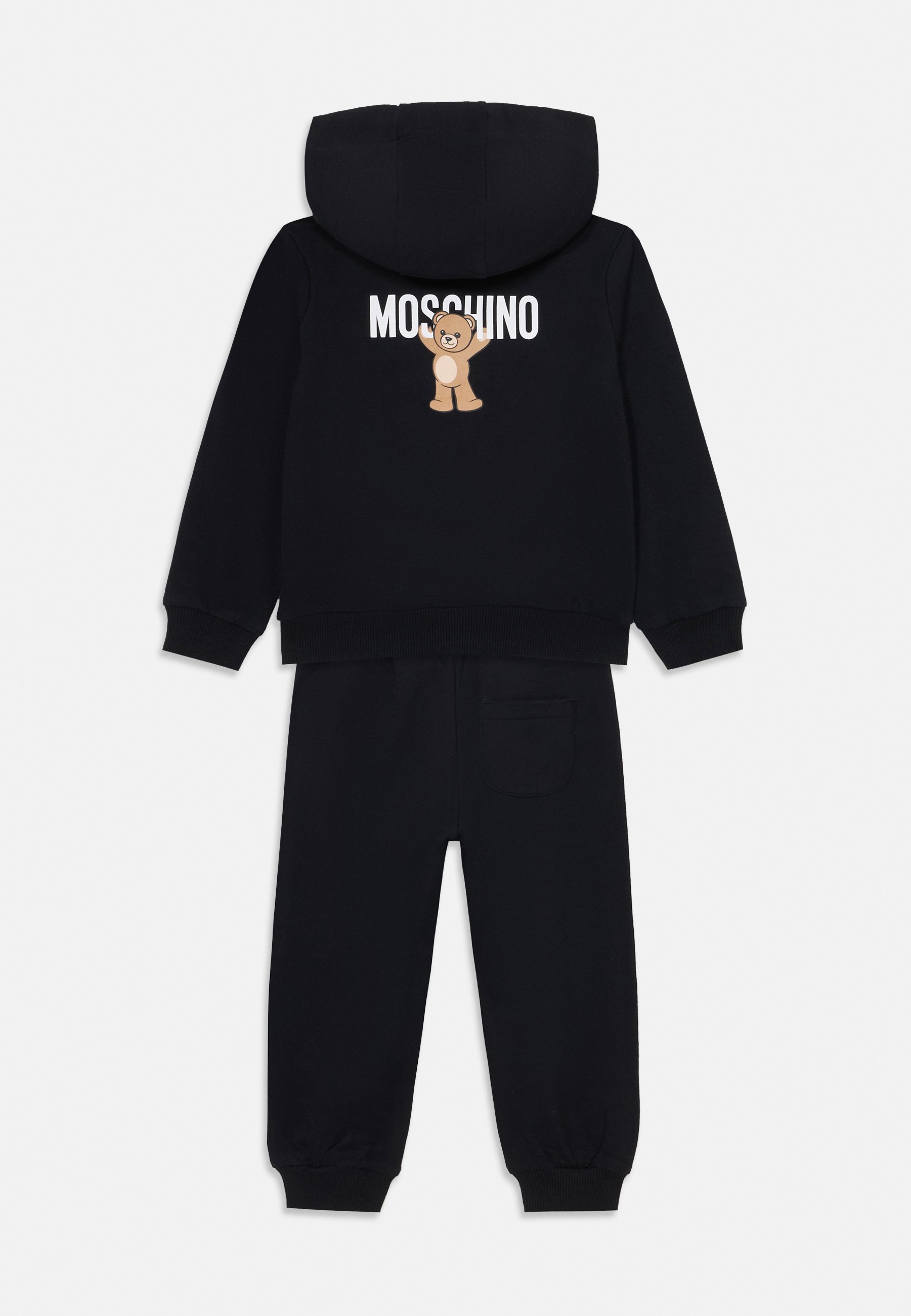 Tuta con cappuccio unisex per neonati Moschino - Felpa con zip - nero/black