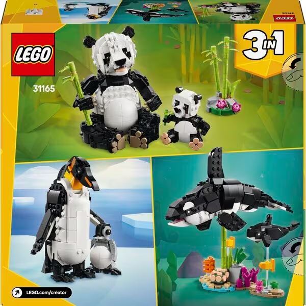 LEGO Creator 31165 Divje živali 3 v 1: Družina pand