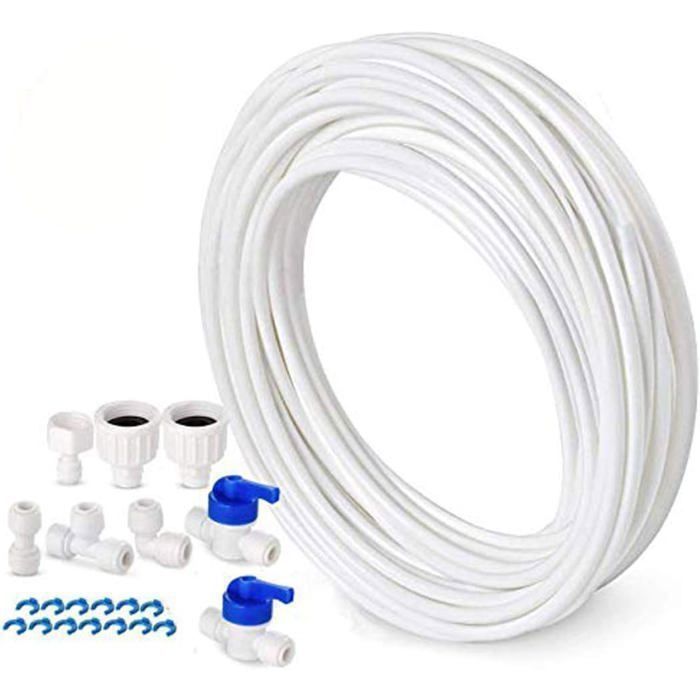 Tuyau d'alimentation en eau - Kit de connexion pour réfrigérateur Samsung double porte de style européen, diamètre 10 mm ,1/4