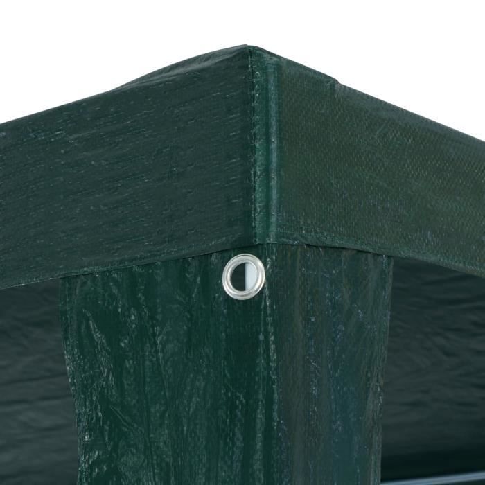 STAR SALE® Anti-UV Tente de réception 3x6 m PE Vert Pavillon Chapiteau de Jardin(6354)