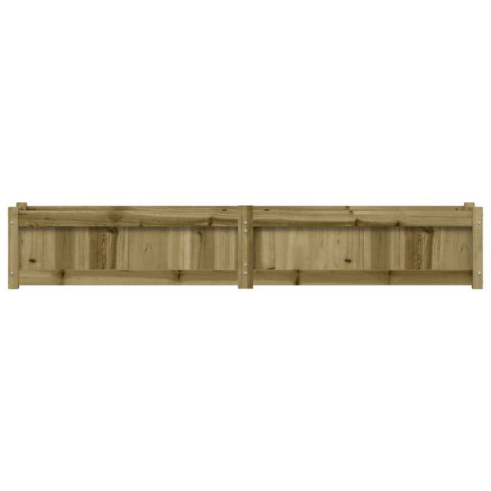 vidaXL Macetero, jardinera elevada, caja de flores, maceta, caja de flores para jardín, patio, terraza, balcón, madera marrón 837502