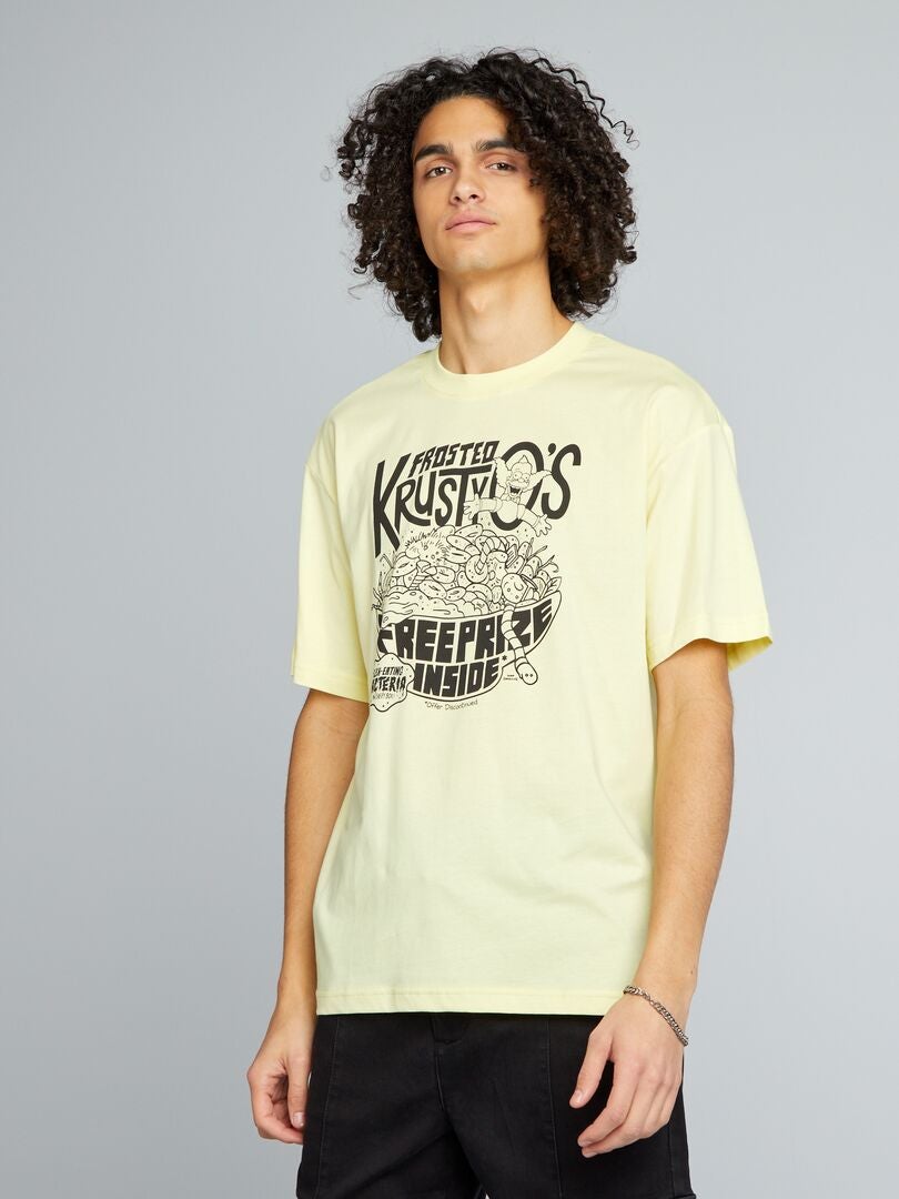 'Simpson'-T-shirt - GEEL