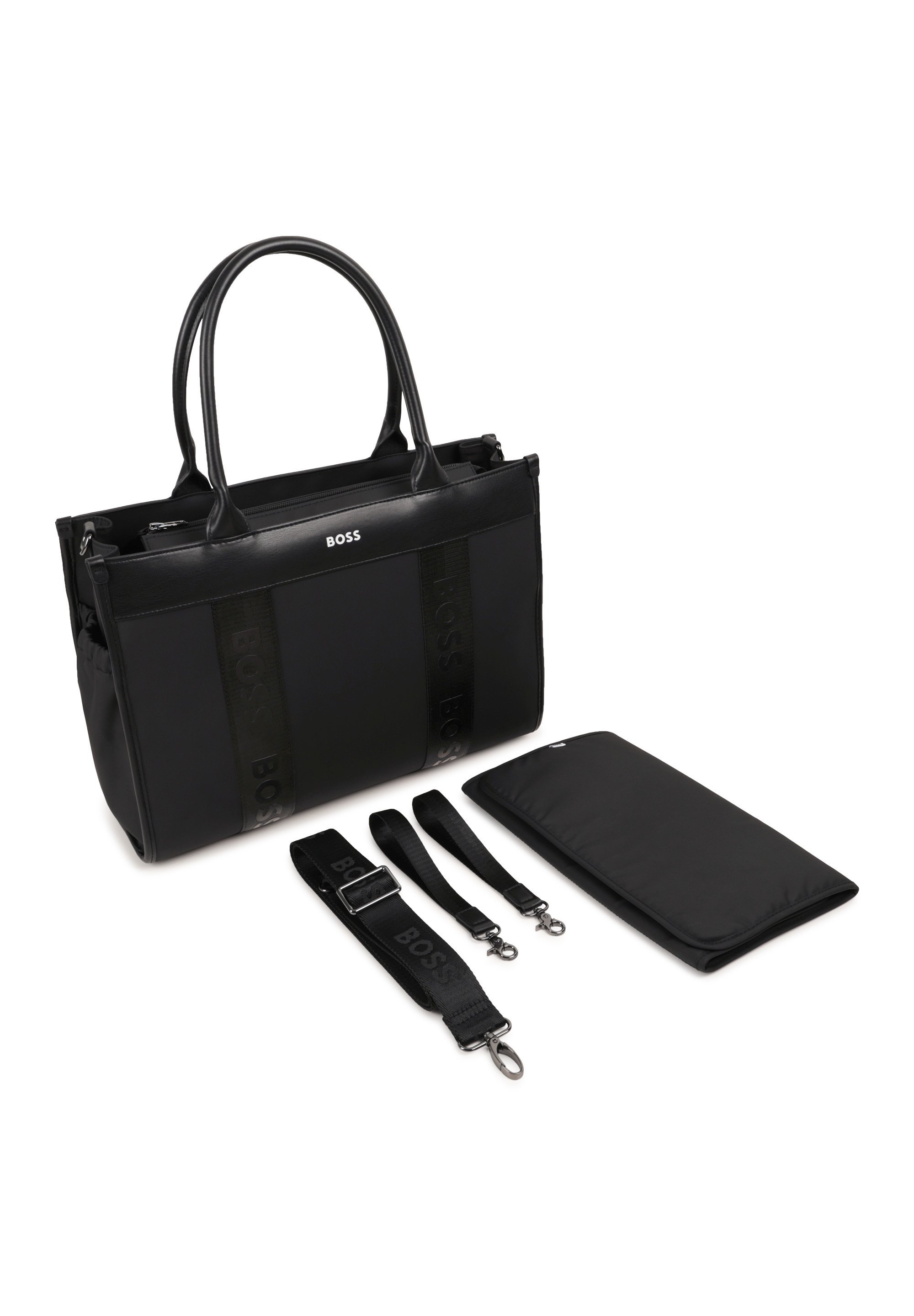 Geantă de schimbat bebeluși BOSS Kidswear - neagră