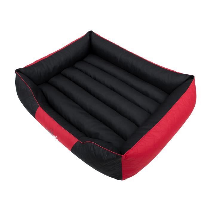 Cama para cães L PREMIUM – vermelho e preto