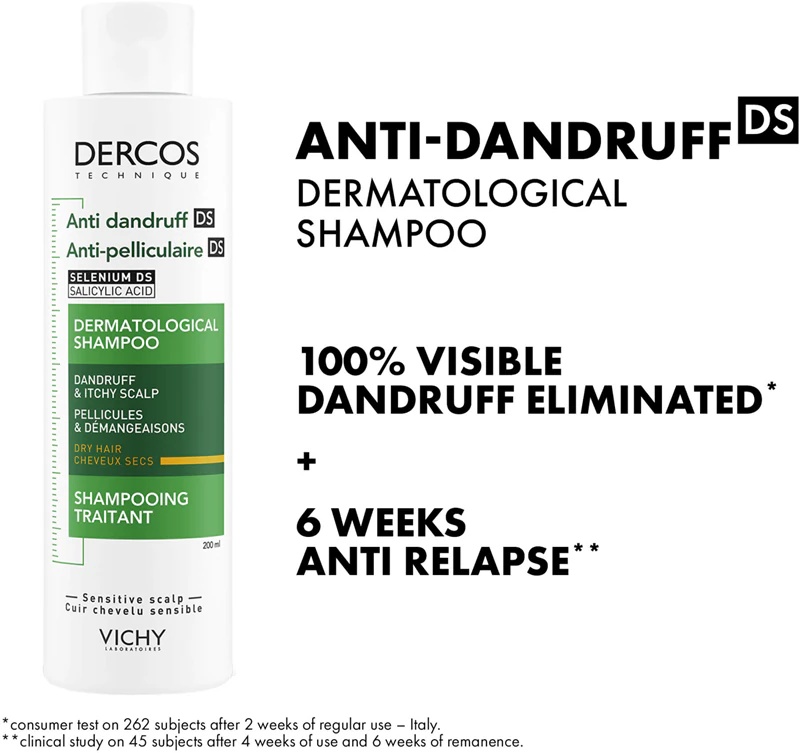 Vichy Dercos Anti-Dandruff šampūnas sausiems plaukams