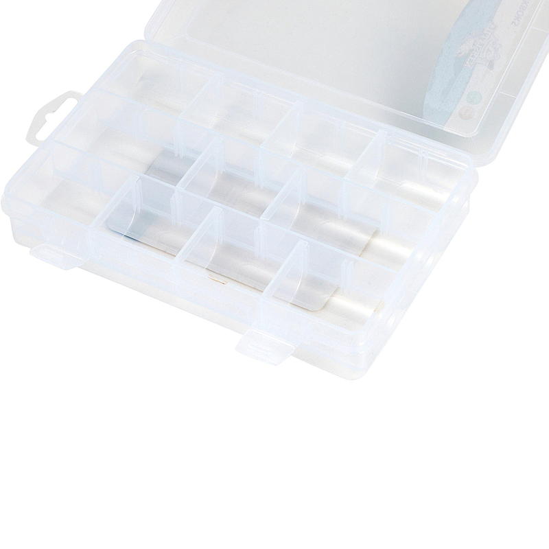 Caja de señuelos para peces salvajes de 14x22 cm
