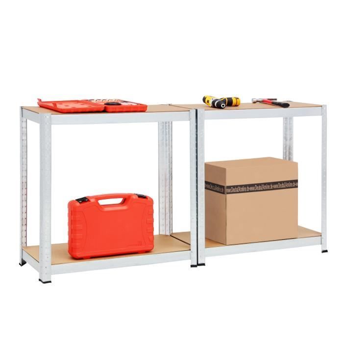 Schwerlast-Metallregal mit 4 Böden – DEUBA – 160 x 90 x 40 cm – max. 700 kg