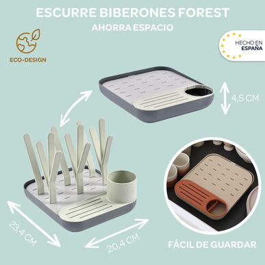 Béaba Forest Bottle Drainer Misty Terracotta Terracotta Bottle Drainer 1 un 1 un