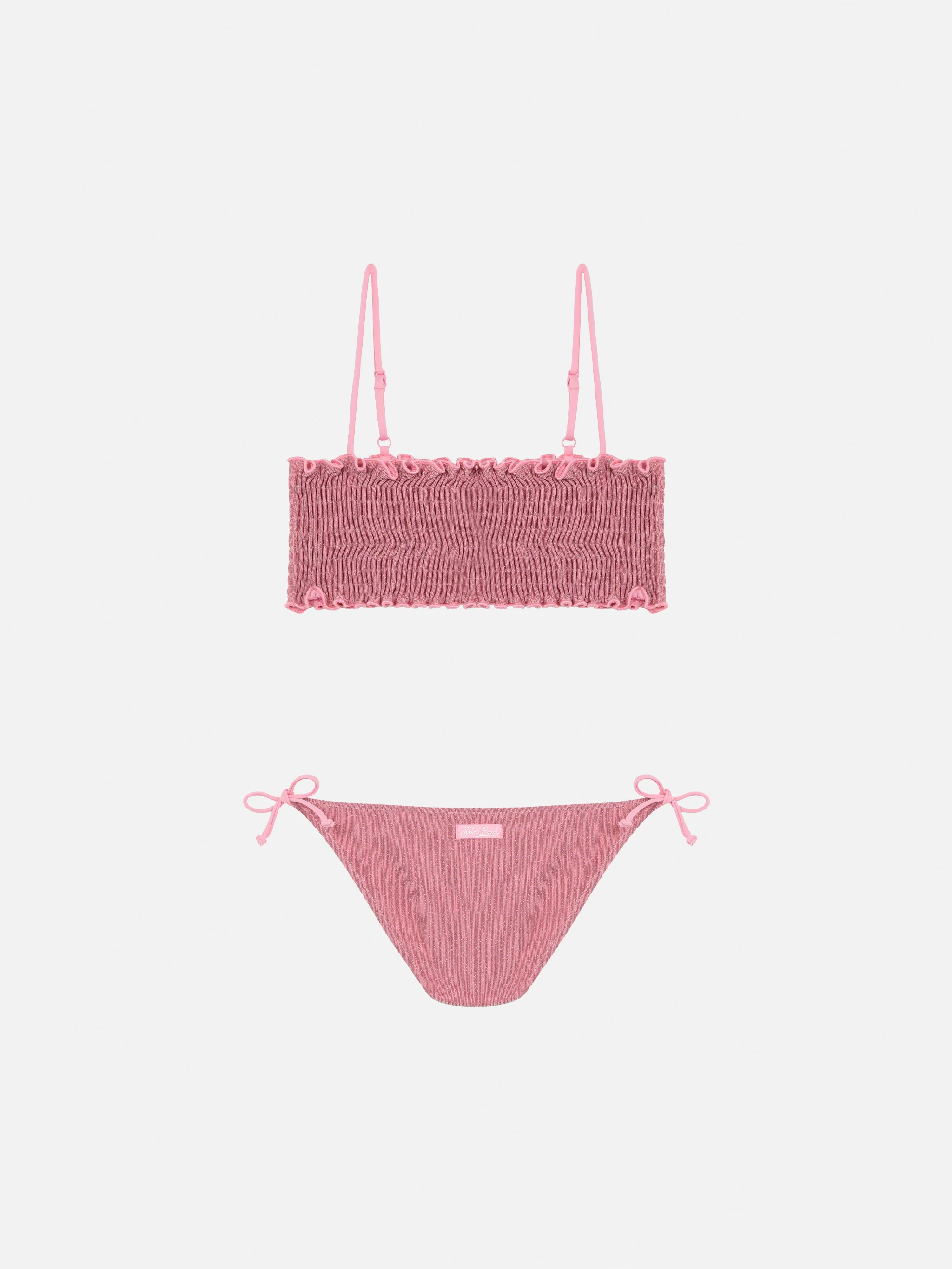 Bikini Tilly in lurex con ricamo smock