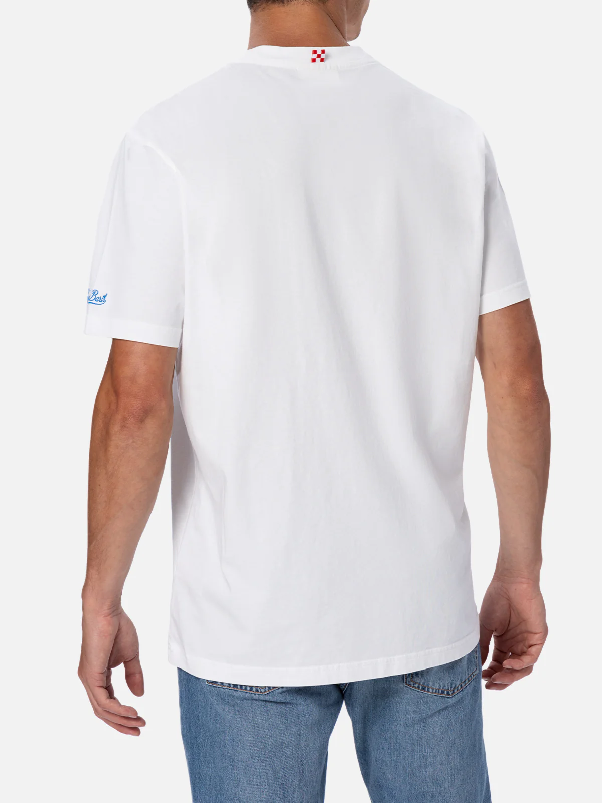 T-shirt voor heren, wit katoenen T-shirt – 