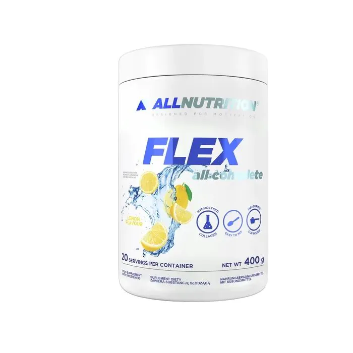 Allnutrition Flex All Complete, Preparat z kolagenem na wzmocnienie stawów, Smak cytrynowy, Proszek