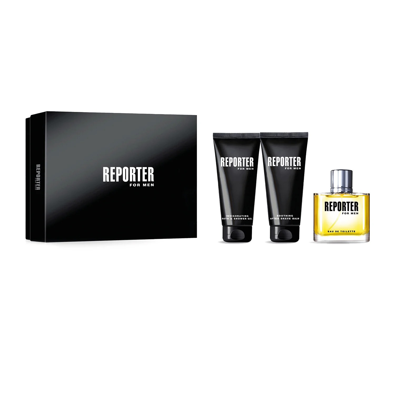 Reporter For Men Cofanetto Regalo REPORTER FOR MEN - Cofanetto Profumo Uomo, Eau de Toilette, Bagno e Doccia, Crema Dopobarba