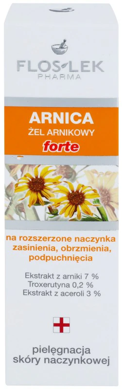 FlosLek Pharma Arnica verzachtende gel tegen zwellingen en donkere kringen.