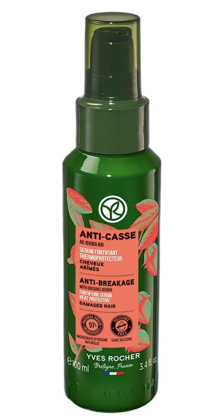 Yves Rocher Wzmacniające serum termoochronne przeciw łamaniu się włosów z olejkiem jojoba BIO