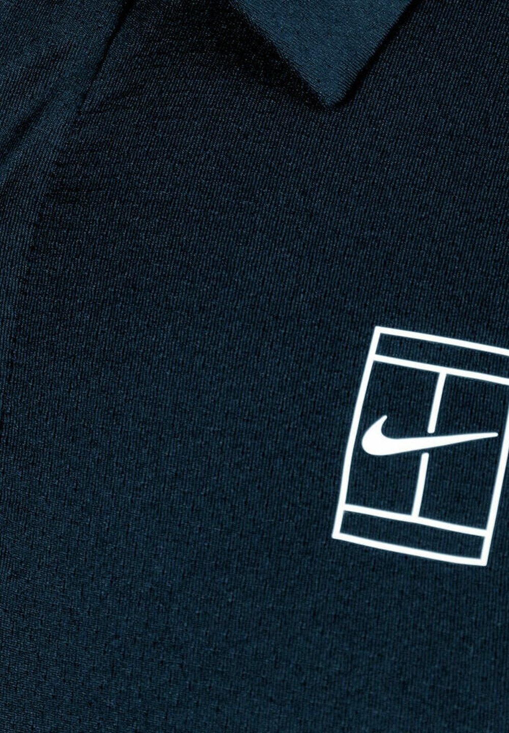 Nike Performance NIKECOURT ADVANTAGE - Poloshirt - marineblauw/wit