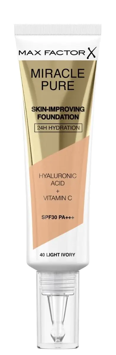 Max Factor Miracle Pure Podkład 40 Lightg Ivory