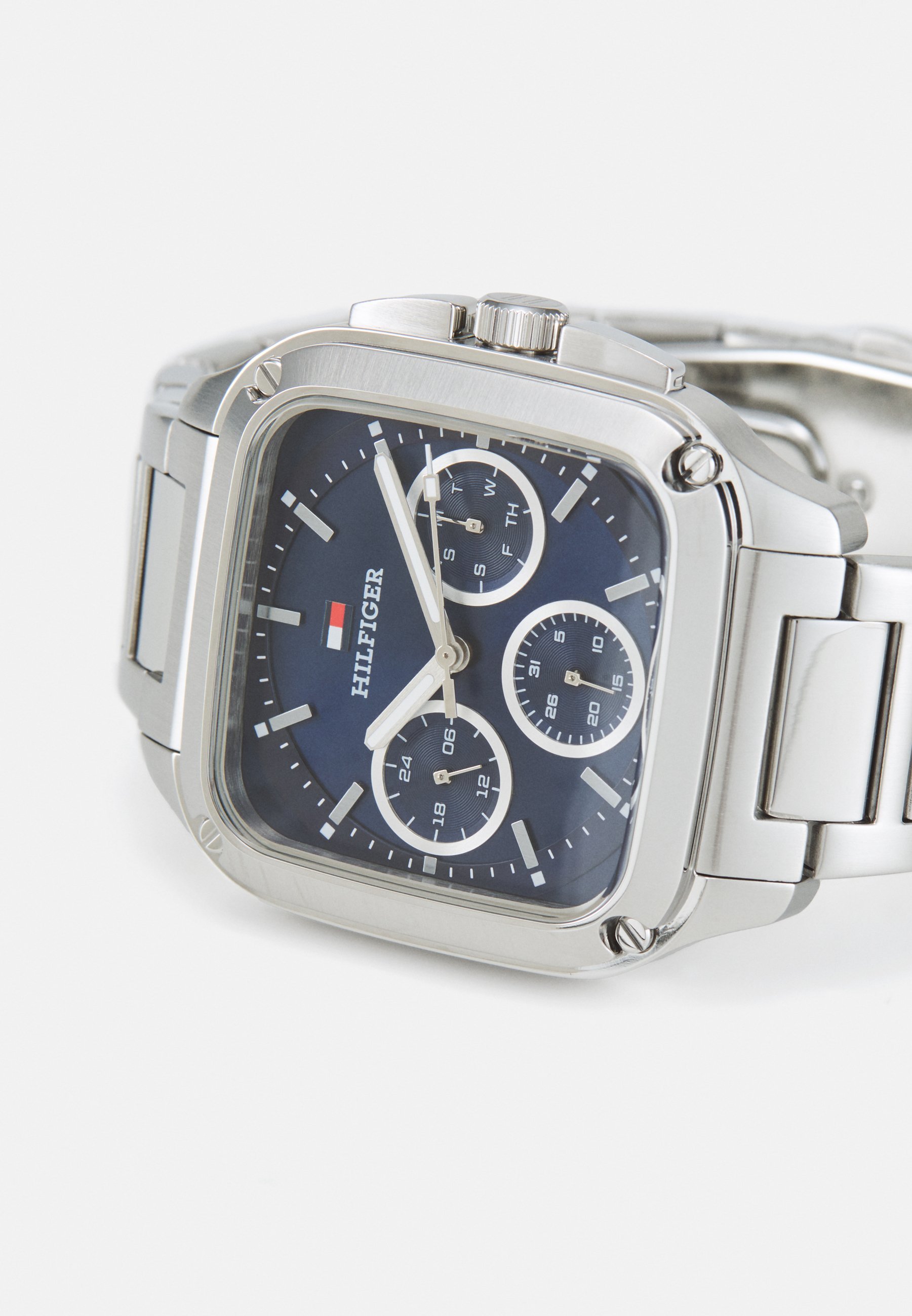 Tommy Hilfiger HERALD - Horloge - zilverkleurig/blauw