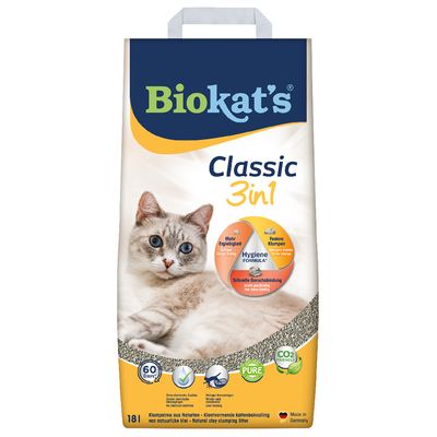 Litieră pentru pisici Biokat Classic 3 în 1