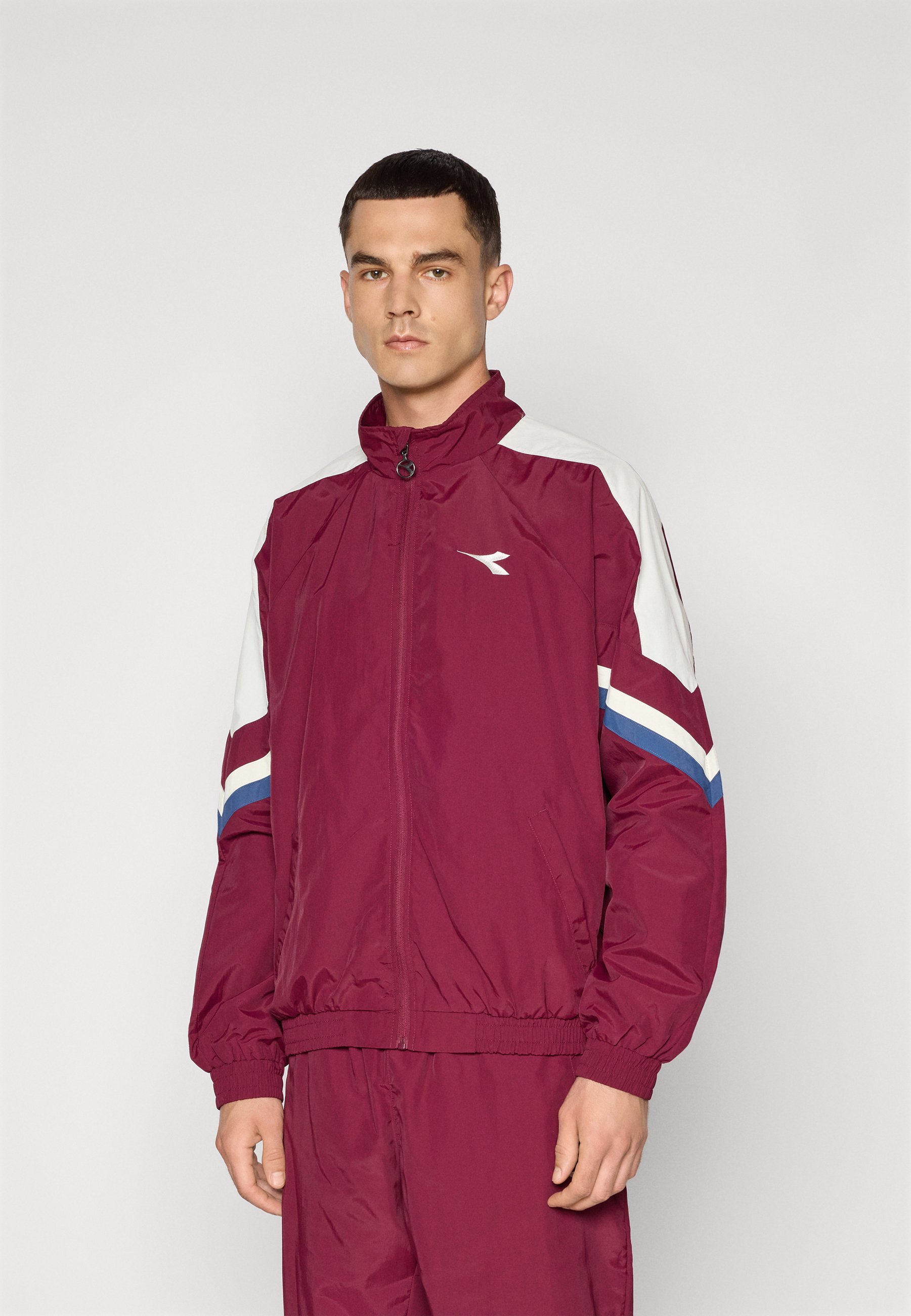 Diadora TRACK JACKET ICON - Trainingsjack - bordeauxrode banner