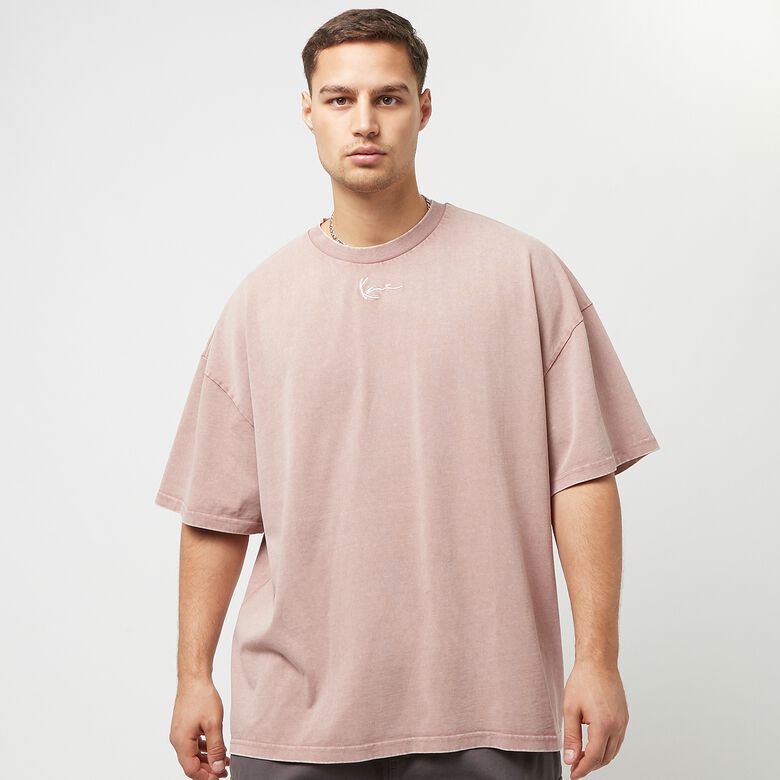 Kleines, kastenförmiges T-Shirt aus schwerem Jersey mit charakteristischer Signatur und Waschung