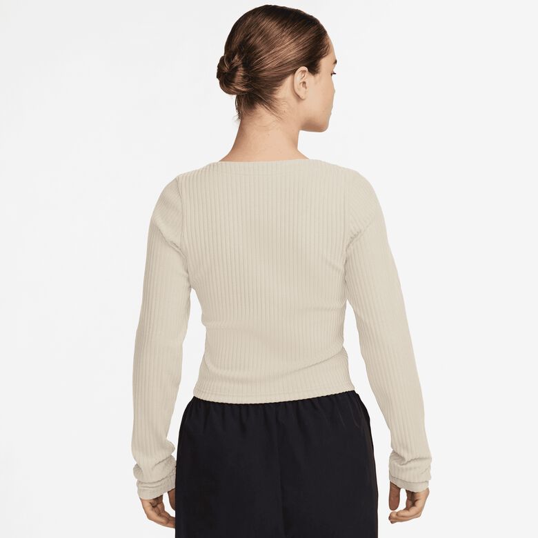 Cardigan sportivo a coste con zip intera, perfetto per un look rilassato.