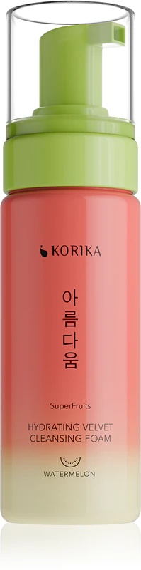 KORIKA SuperFruits mitrinošas samta tīrīšanas putas