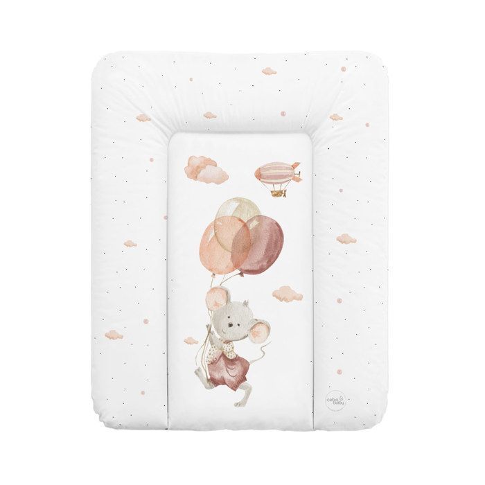 Ceba Baby Matelas à langer epais lavable - Souris, 50x70 cm - Certifié Öko-Tex, Imperméable