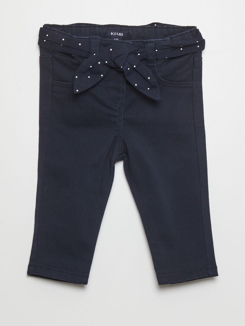 Pantalones ajustados - AZUL