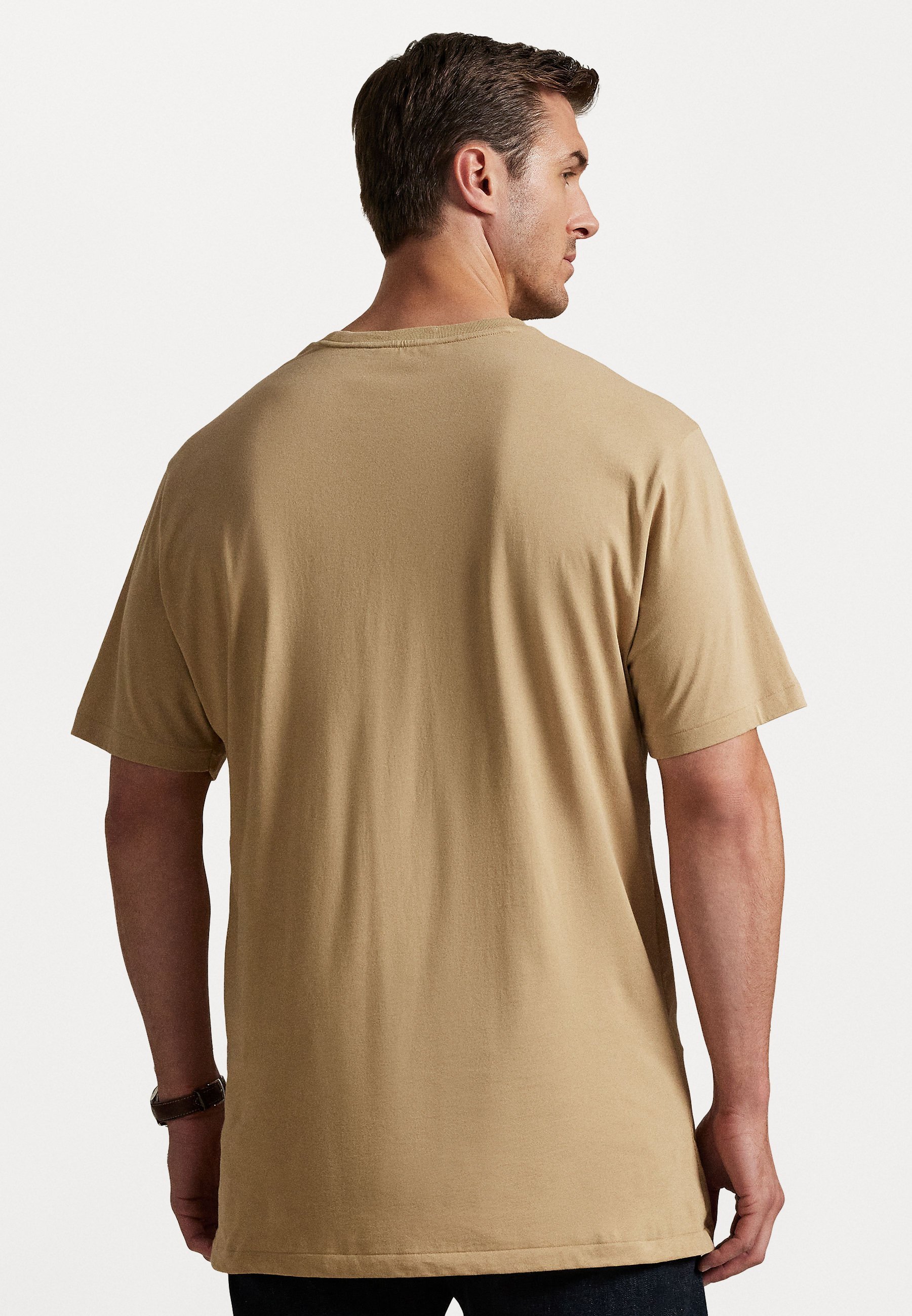 Koszulka Polo Ralph Lauren Big & Tall z haftowanym logo - Koszulka z nadrukiem - vintage khaki
