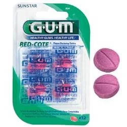 Plaque GUM Gum Red-Cote Riv 12Past