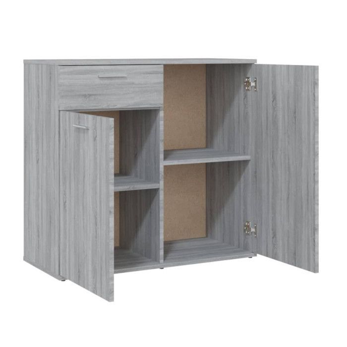 Aparador alto - VIDAXL - Sonoma - Madera de ingeniería - 2 puertas - Estilo escandinavo moderno