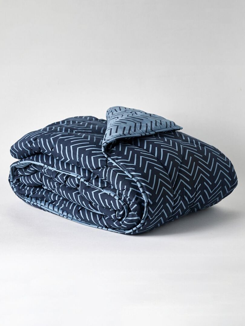 Colcha estampada - AZUL
