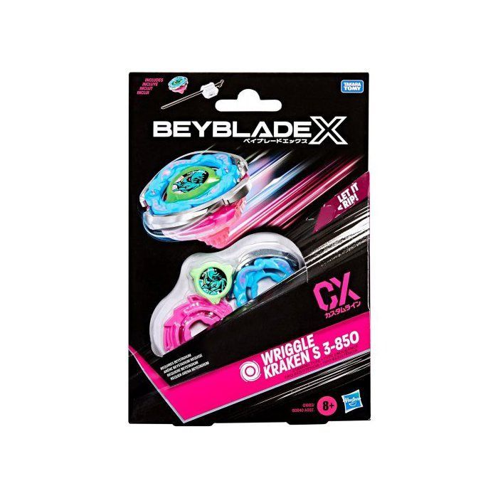 Set Beyblade X Wriggle Kraken S 3-85O CX con trottola - Trottola + lanciatore - Tipo Endurance + 1 carta