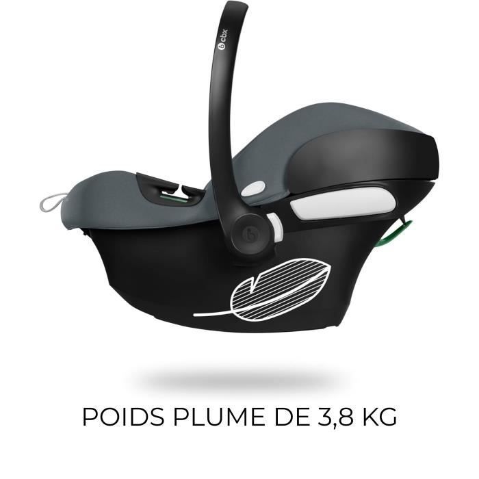 Silla de coche Aton B2 i-size Cbx de Cybex - 45 a 87 cm - desde el nacimiento hasta 13 kg - hasta 2 años - Base One incluida - Gris