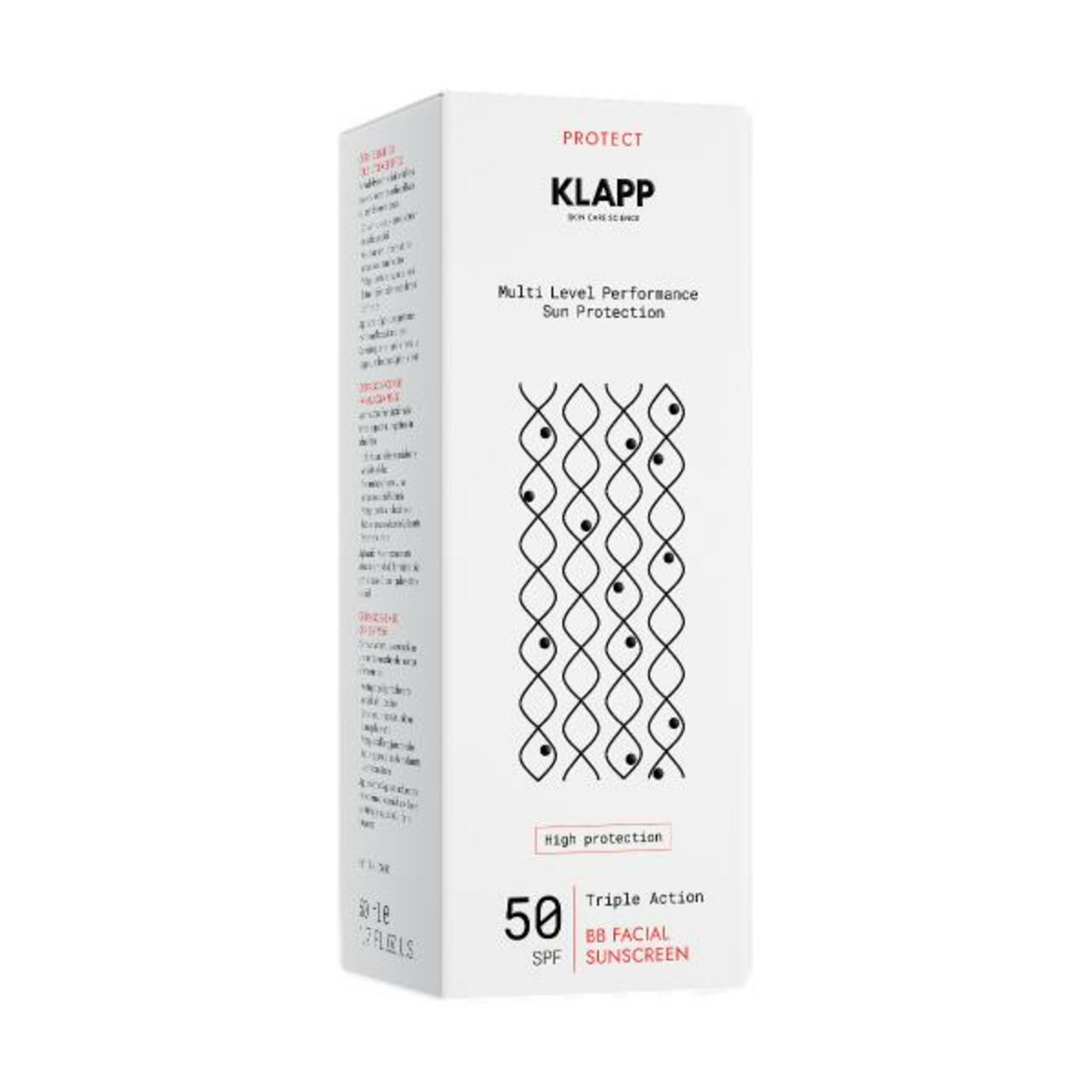 Klapp Multi Level Performance Sun Protection Triple Action Facial Sunscreen Bb 50 Spf
