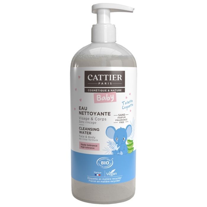 Babyreinigingswater - CATTIER - Babyreinigingswater - 500 ml - Reinigt mild - Verzacht en maakt de huid zacht