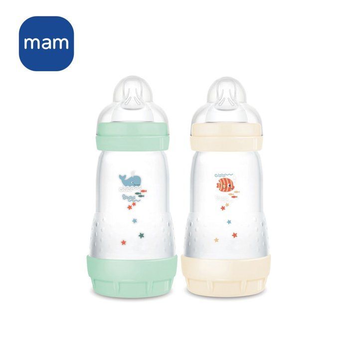 Conjunto de 2 Mamadeiras - MAM - Easy Start - Anticólica 