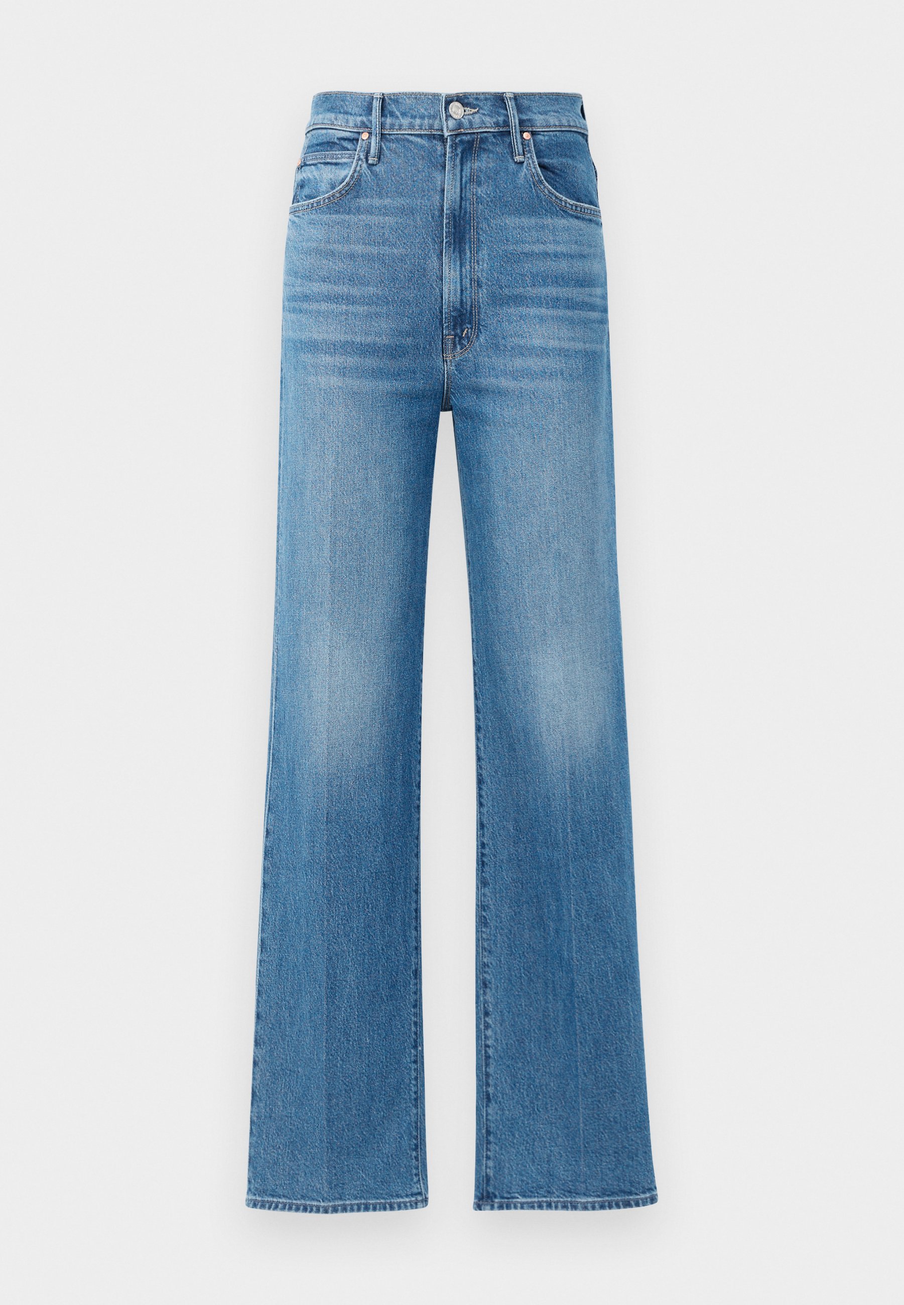 Jeans Mother HI WAISTED TUNNEL VISION SNEAK SUPERIOR a gamba dritta - denim blu