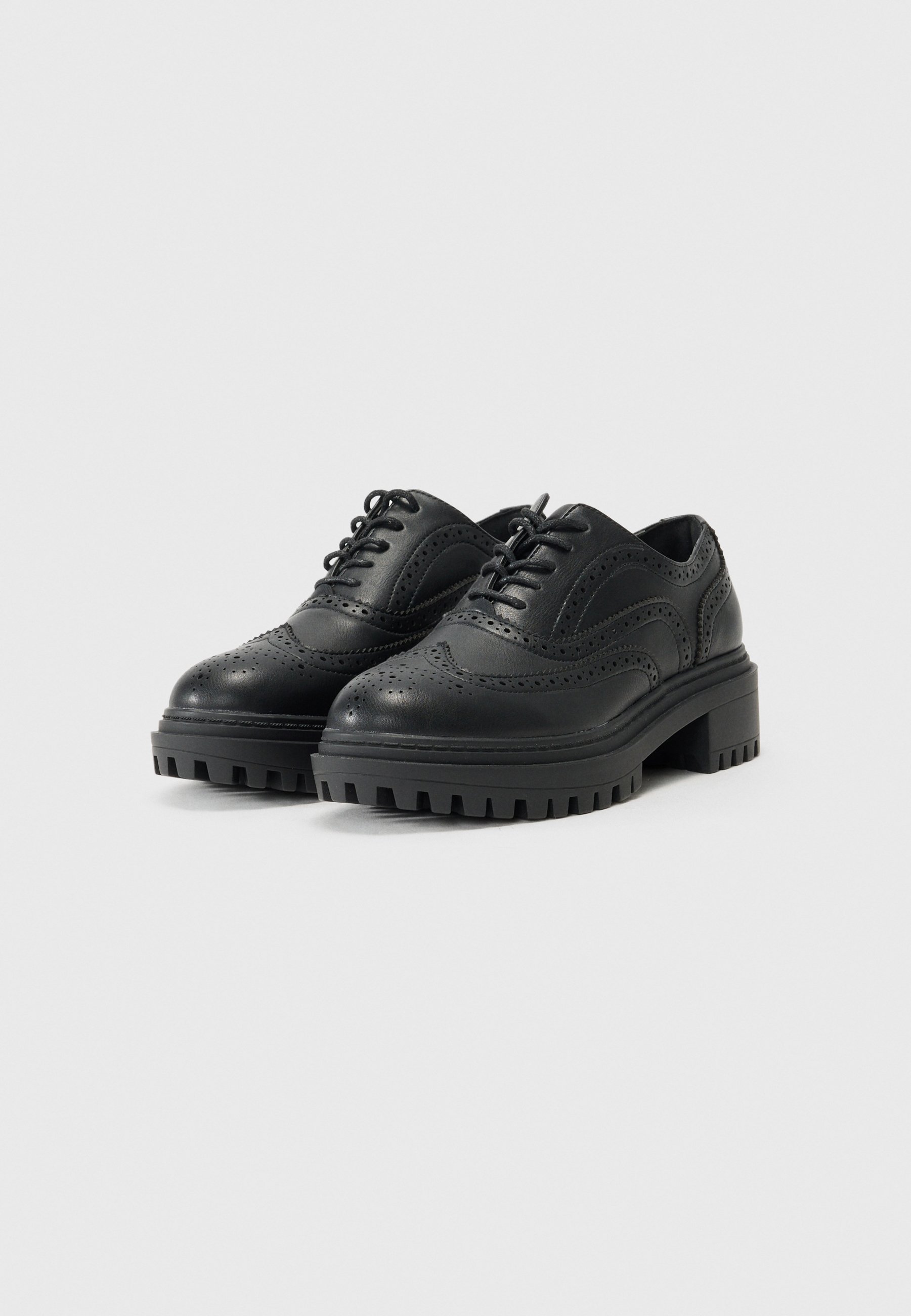 Anna Field veterschoenen met hakken - zwart