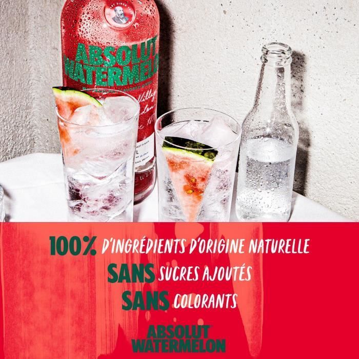 Absolut – Wassermelonen-Wodka – 38,0 % Vol. – 70 cl