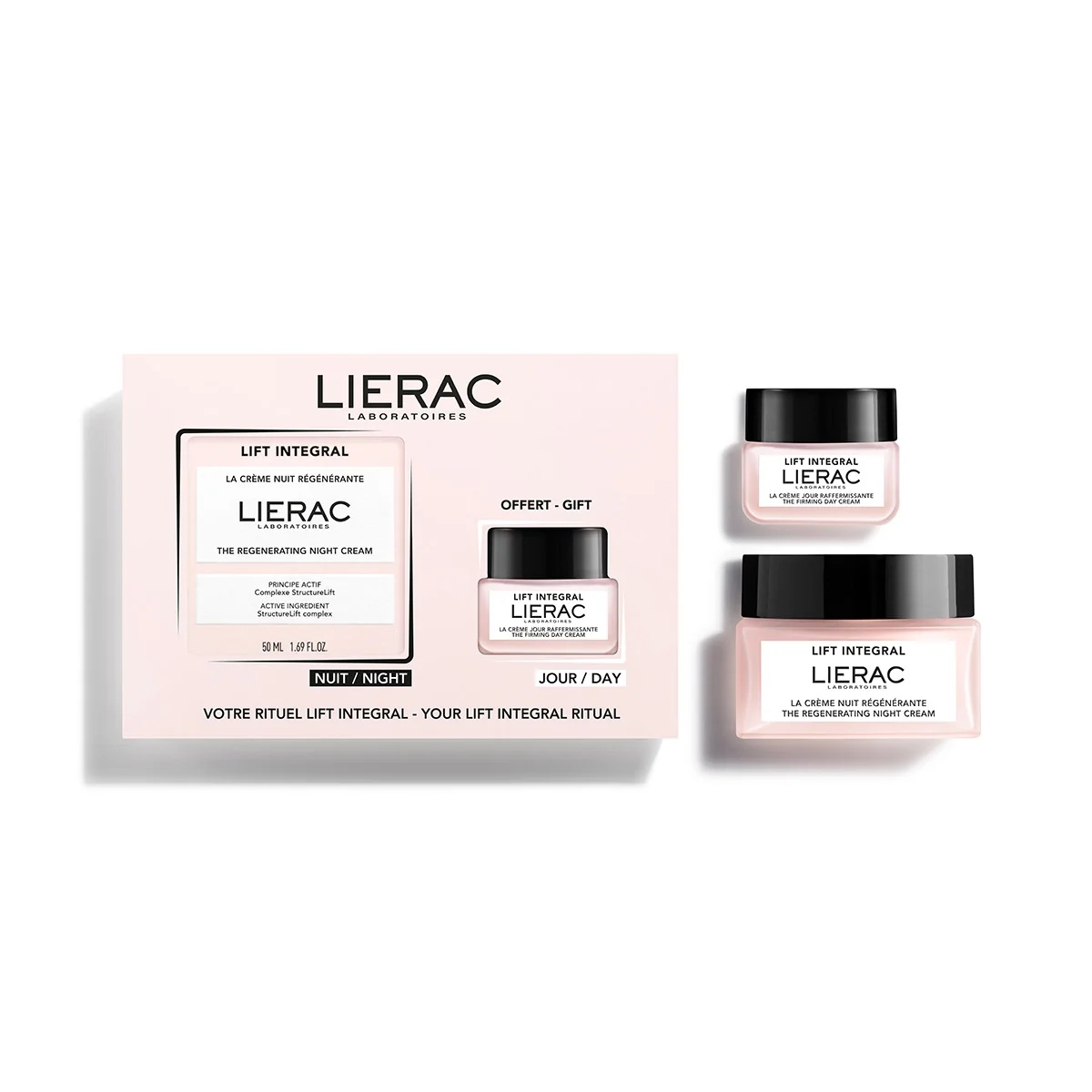 LIERAC Lierac Lift Integral komplekt öökreem + päevakreem Lierac Lift Integral komplekt lifting- ja taastav öökreem 50ml + pinguldav päevakreem 20ml